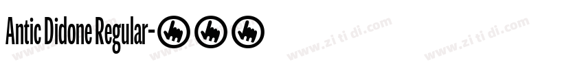 Antic Didone Regular字体转换